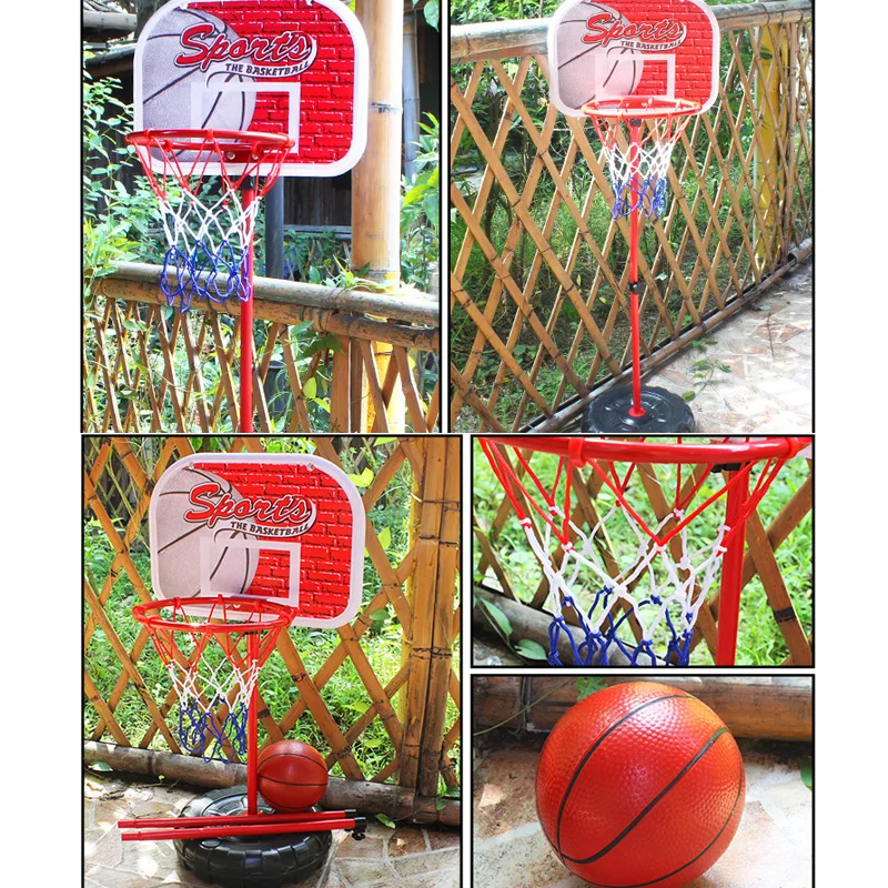 Детский баскетбольный набор колец, регулируемая высота, портативная баскетбольная система, крытая спортивная игрушка BHD2