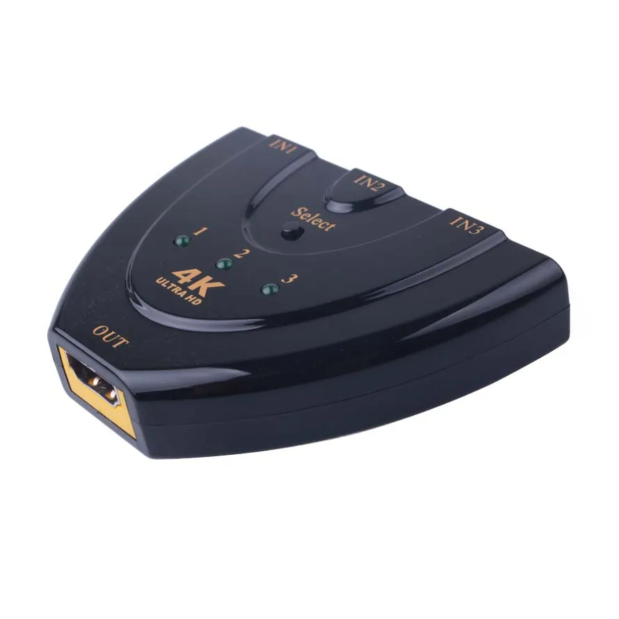 Сплиттер HDMI 4K * 2K с 3 портами автоматический переключатель в 1 3D 1080p HD для DVD HDTV Xbox PS3