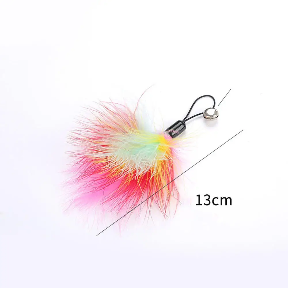 Pet Cat Toy Teaser Bell Feather Stretch Fishing Rod Play Wand Interactive Toys Pets Accessories High Qulity Replacement Heads Pet Cat Toy Teaser Bell Feather Stretch Fishing Rod Play Wand Interactive Toys Pets Accessories High Qulity Replacement Heads