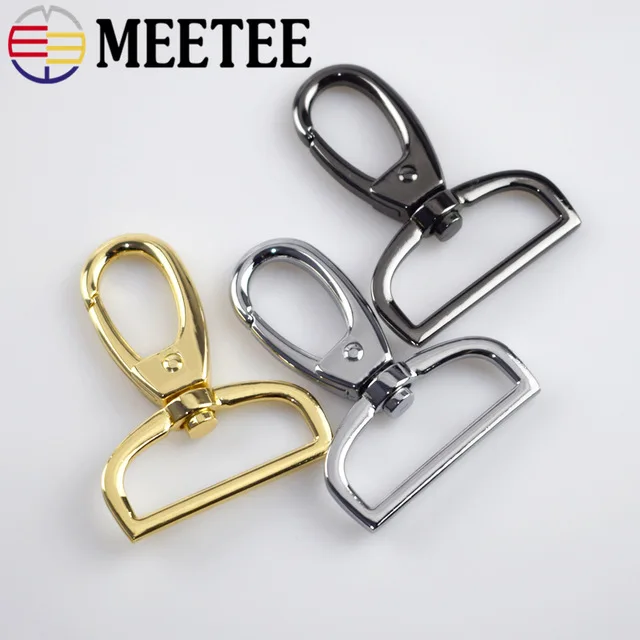 Комплект из 2 предметов Meetee 25/32/38 мм ремень металлический клатч Сумки Пряжка крюк для карабинов с застёжкой "Лобстер" собачий ошейник застежка Leathercraft аксессуар