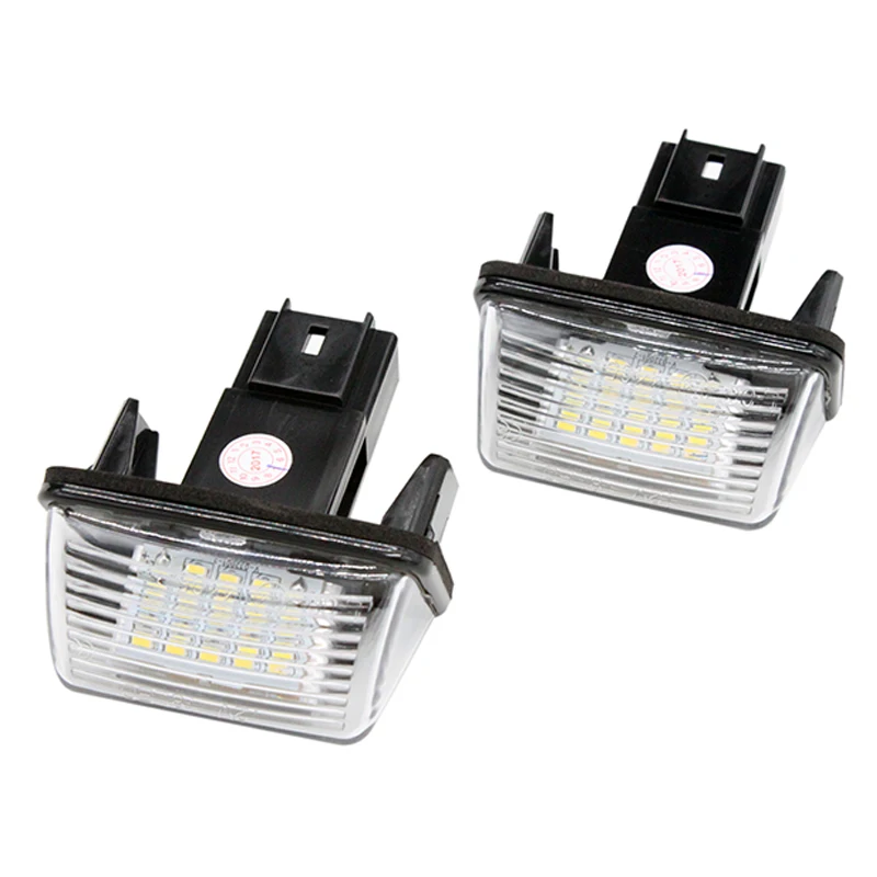 2x Sunkia 12v Car Led License Number Plate Lights Lamp 6000k White For