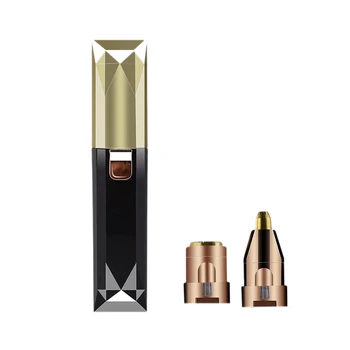 

2 in 1 Facial and Eyebrow Hair Remover for Women Electric Waterproof Trimmer of Peach Fuzz Epilator for Smooth Finishing and Pai