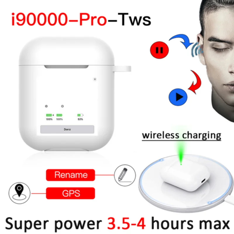 

SkyPods Pro Tws Aire 2 Earphone Rename Volume Control Wireless Bluetooth Earbuds Smart Sensor PK i200 i1000 i9000 i90000 Pro TWS