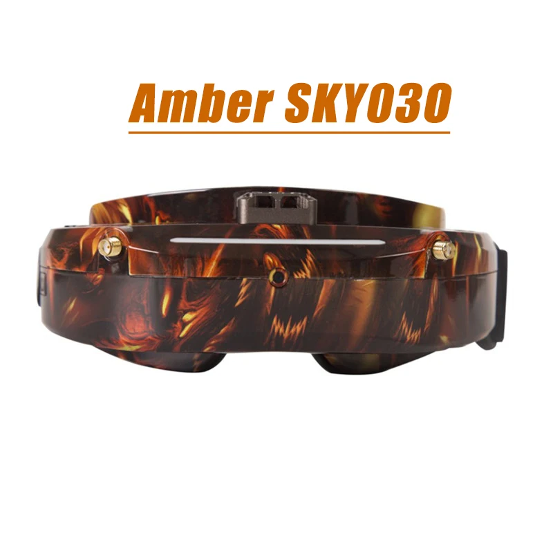 Amber SKY03O Skyzone SKY03O светодиодный/SKY03S 5,8 ГГц 48CH разнообразие FPV очки поддержка OSD DVR, HDMI и головной вентилятор светодиодный для RC FPV гоночный Дрон - Цвет: Amber SKY03O