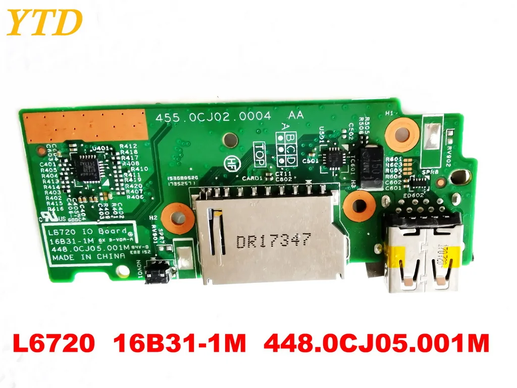 Для lenovo 16B31-1M USB плата L6720 16B31-1M 448.0cj05001m протестирована хорошая