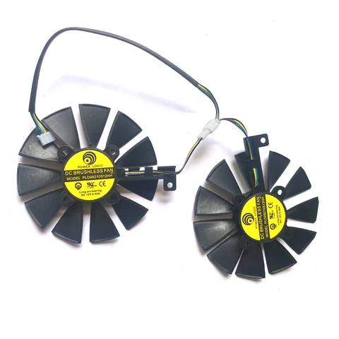 T129215SU PLD09210S12HH 4PIN 87MM 12V RX470 GPU FAN For AREZ ASUS Radeon RX 470 570 580 DUAL-GTX1070 Graphics Card Cooling
