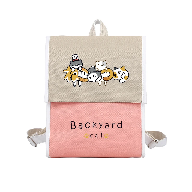 Neko Atsume рюкзаки женские корейская мода нейлон милый кот плечо книжные сумки ранец
