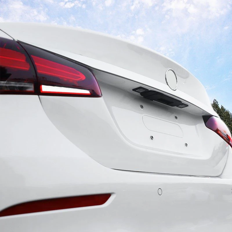 Подходит для Mercedes Benz A Class V177 Sedan, украшение крышки багажника из нержавеющей стали, отделка крышки 1 шт., аксессуары для авто
