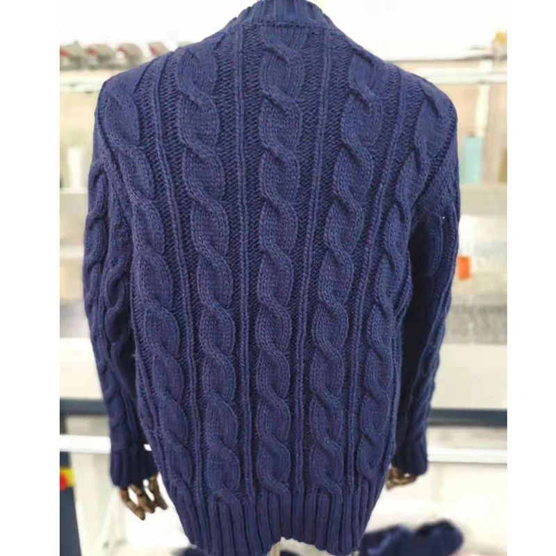 Winter Men's Pullover Sweater Casual Soft and Comfortable Pullover Sweater coat Thick warm Hand-knitted Cool Men's Sweater