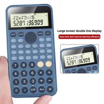 

Portable Battery Powered Multifunctional Two Line Display Student Study Teaching Scientific Calculator 12 Digits Universal