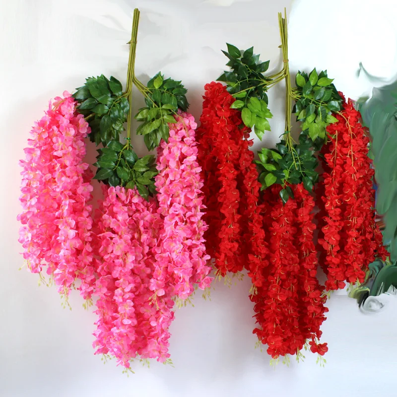 Sutra Wisteria Fashion Buatan Hydrangea Pesta Pernikahan Romantis