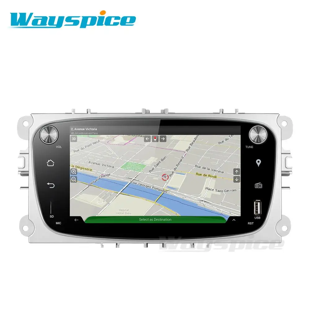 Автомобильный DVD для Ford Mondeo C-max focus galaxy S-max автомобильный dvd gps Радио Видео плеер в тире dvd 1024*600 2DIN Android 9,0 PX6