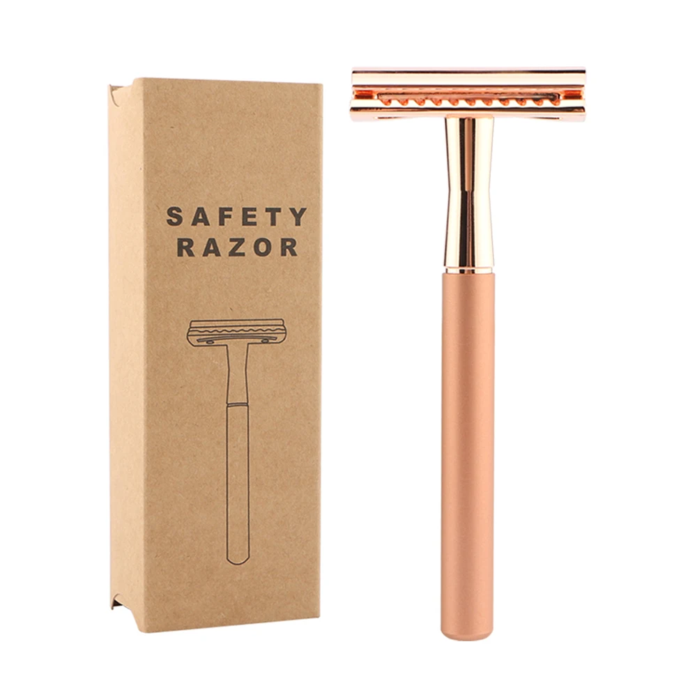 

Safety Razor Men's Shaver Double Edge Blade Razors Manual Shaving Razor Metal Material Permanently available For Women Removal