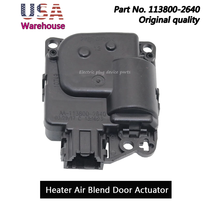 

OEM 113800-2640 HVAC Heater Air Blend Door Actuator for Wrangler Avenger Compass Sebring 68018109AA