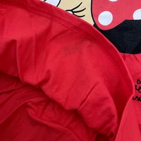 New Fashion Baby Girls Dress Summer Dress Cartoon Cotton Red Minnie Dress Princess Dress Children's Girl Clothing 1-6Years 6