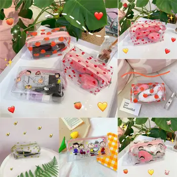 

Portable Travel Cosmetic Bags Waterproof Transparent Cosmetic Bags Storage Pouch Makeup Case