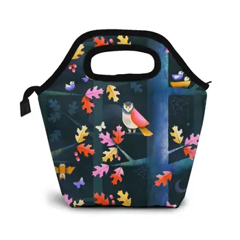 

October Dusk Lunch Bag Lunch/ice Bags Portable Insulated Picnic Food Box for Women Men