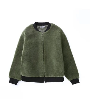 

Slap lamb fur coat female short paragraph autumn and winter 2019 new plus velvet loose large size baseball uniform female