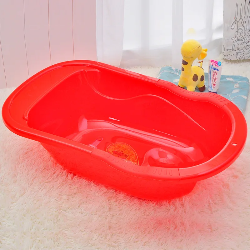 

Cartoon Anti-slip Decorative Pattern Baby Bathtub Newborns Supplies Baby xi yu tong Thick Large Size Children Bathtub