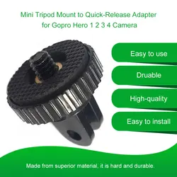 Adaptateur de convertisseur à vis pour trépied, avec filetage de 1/4 ", accessoire monopode pour caméra Gopro Hero 1 2 3 4, livraison directe 