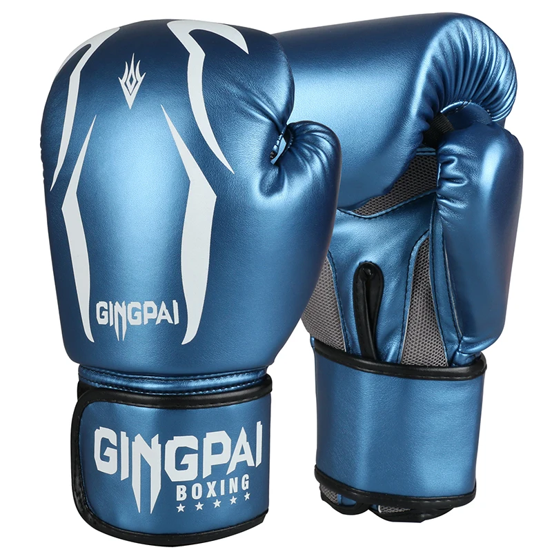 Adults Men Boxing Gloves Muay Thai Gym Punching Bag Half Finger Train Mitts CF 