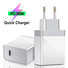 Type C USB PD 30 Вт Зарядное устройство для быстрой зарядки для iPhone 11 X XS 8 Xiaomi huawei samsung для iPad Pro MacBook Por PD 3,0 быстрое зарядное устройство