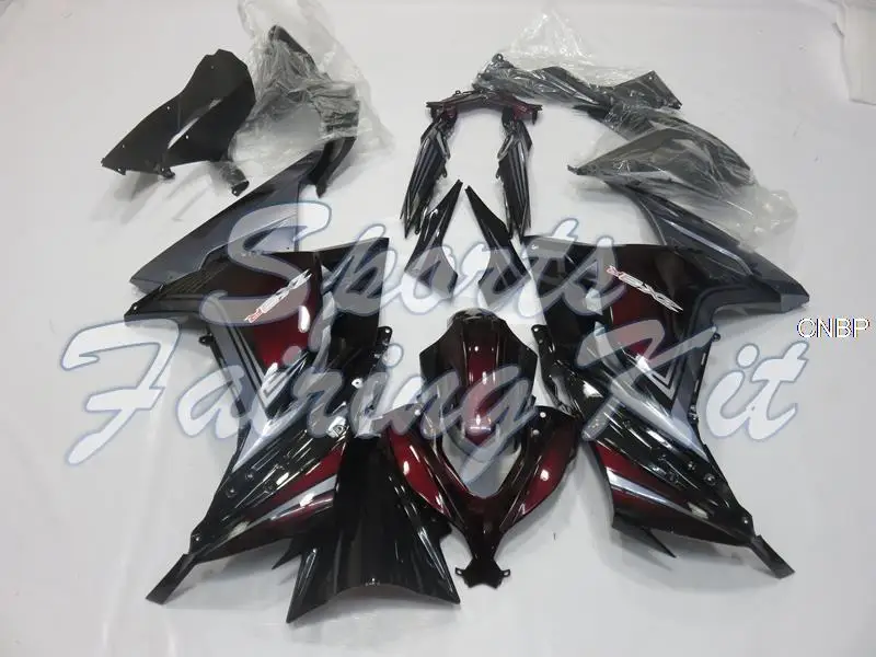 Обтекатели для EX300 2013-2017 черные серебряные красные EX 300 Ninja 2015 Пластиковые