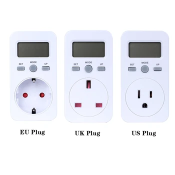 

Household Digital Power Meter Plug-in Socket Electric Wattmeter Energy Monitor Meter Measuring Socket Analyzer LCD Display
