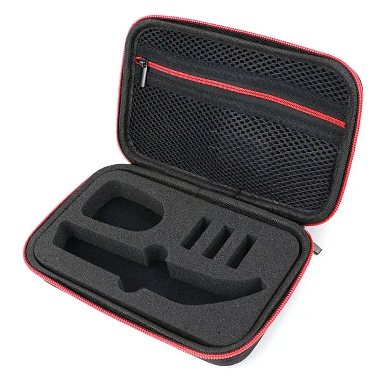 Black red Портативный чехол для бритвы OneBlade триммер и аксессуары дорожная сумка из ЭВА молния Коробка для хранения Pro QP150/QP6520/QP6510 - Цвет: Black red