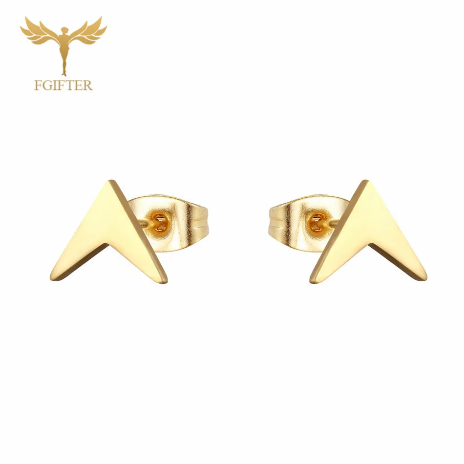 geometric earrings 12pairs/lot Wholesale Star Earrings Set Man Woman Girl Stud Earring Gold Stainless Steel Jewelry Fashion Jewellery - Окраска металла: geometric earrings