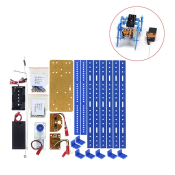 

Smart Robot Kit Remote Control 6-Legs Remote Control Robotic DIY Kits Speed Encoder Battery Box