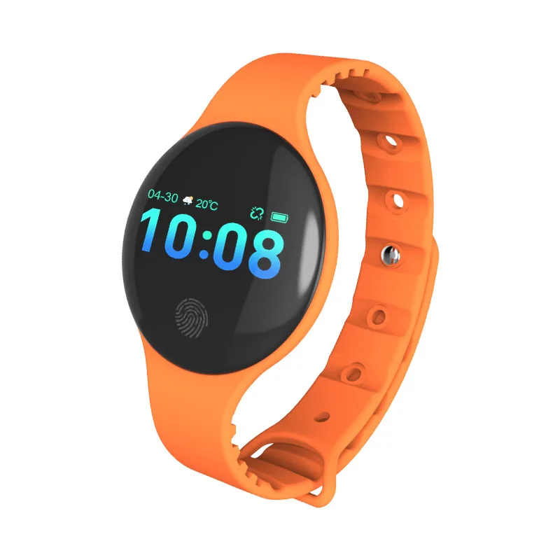 Bluetooth Смарт-часы H8 умный браслет умный Браслет Сенсорный спортивный Шагомер монитор сна Браслет для женщин и мужчин - Цвет: orange Color screen