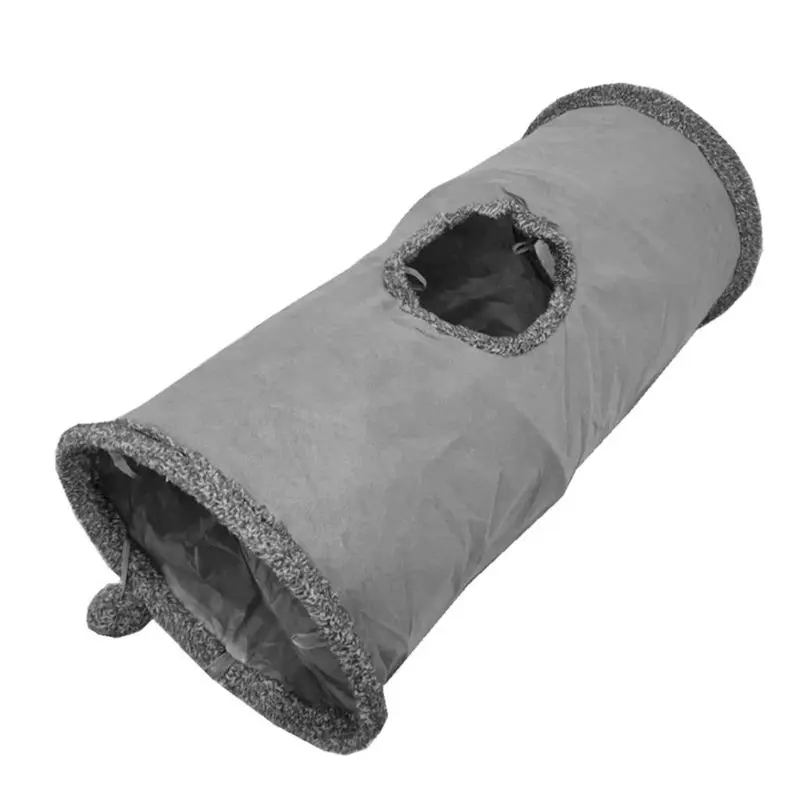Складной Кот туннель игрушка Crinkle котенок взаимодействие играть трубка в замшевой большой
