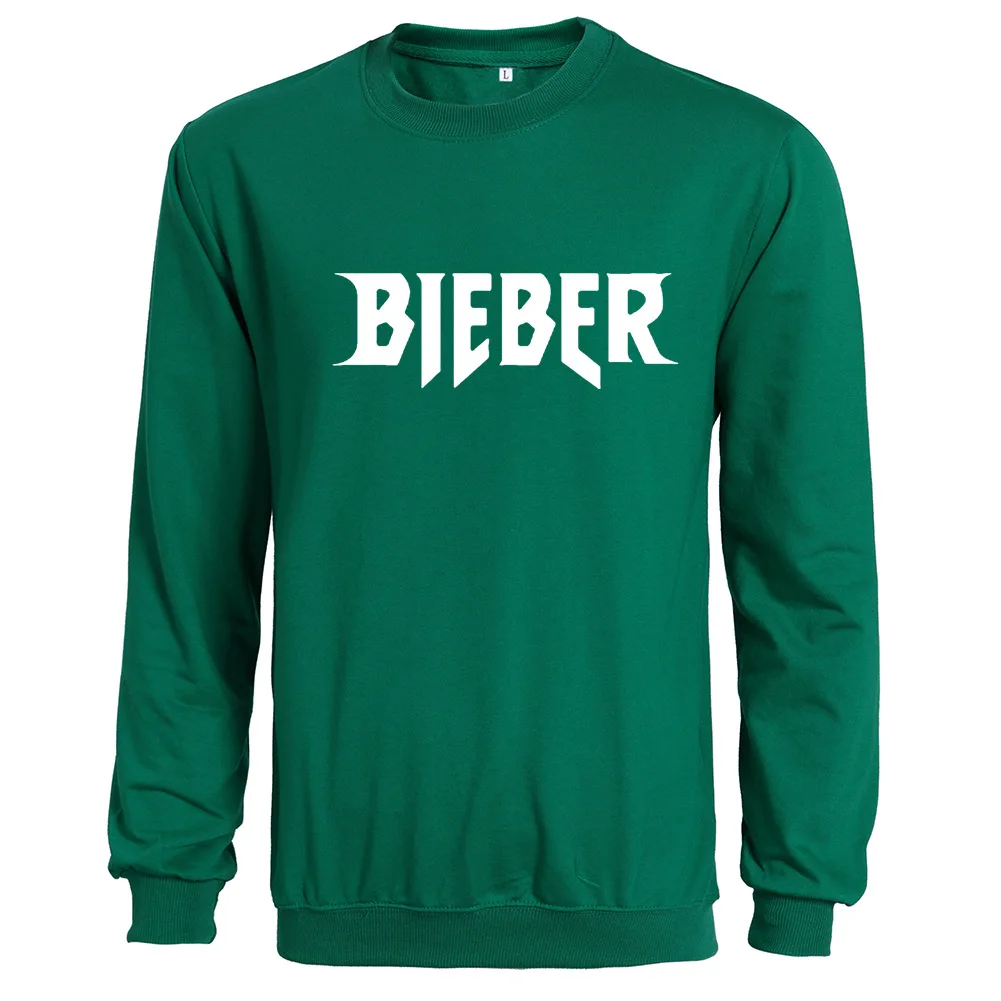 Grass Green Hoodie AliExpress EBay Amazon с надписью Bieber, толстовка с капюшоном в европейском и американском стиле, осенняя новинка, Мужской Топ WO - Цвет: Grass Green Hoodie