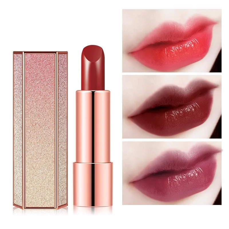 

Lipstick Matte Bean Paste Not Easy To Discolor Create A Shiny and Seamless Makeup Effect Tide Burst High Street Nonstick Cup