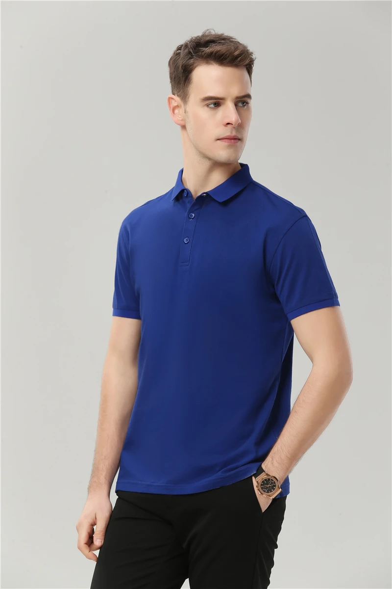 dark-blue Мужские однотонные поло Polocamisa Masculina для мальчиков/девочек/пар, Повседневная рубашка поло для мужчин r Polo Para Hombre, топы, рубашки - Цвет: dark-blue