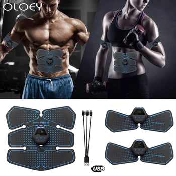 

EMS Trainer Muscle Stimulator Massage Abdominal Belt Electrostimulation Body Abdomen Trainer Toner Home Gym Fitness Equipment