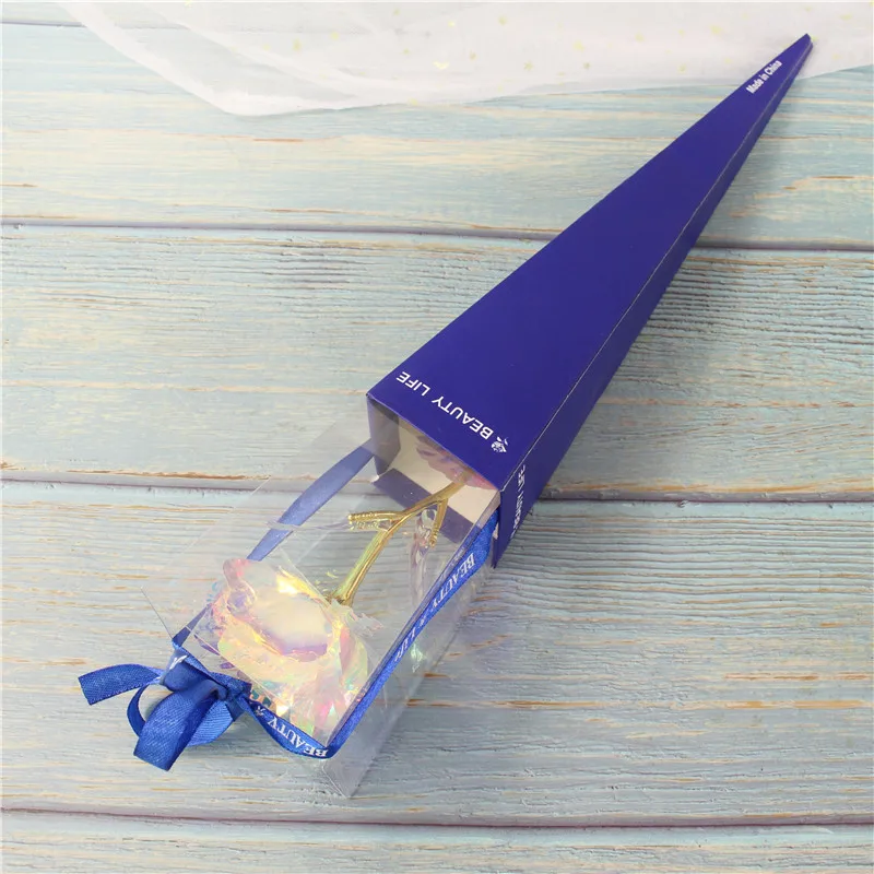 Enchanted Galaxy Rose with 24K Gold Foil in Elegant Gift Box
