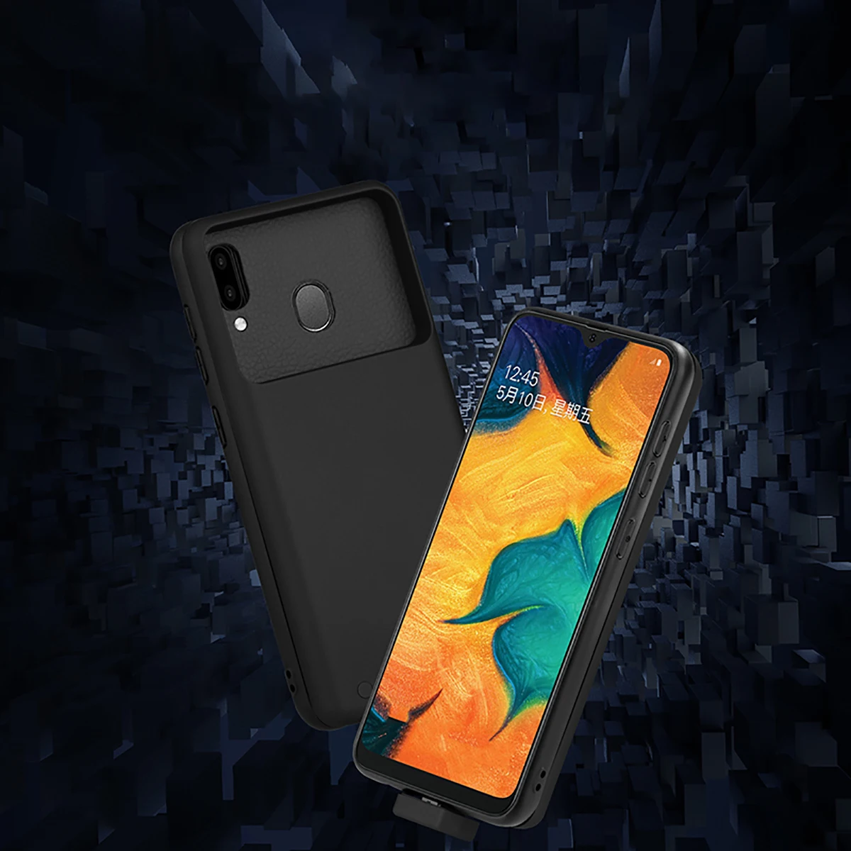 Чехол для Samsung A20 с аккумулятором на 7000 мА · ч|Чехлы аккумулятором| |