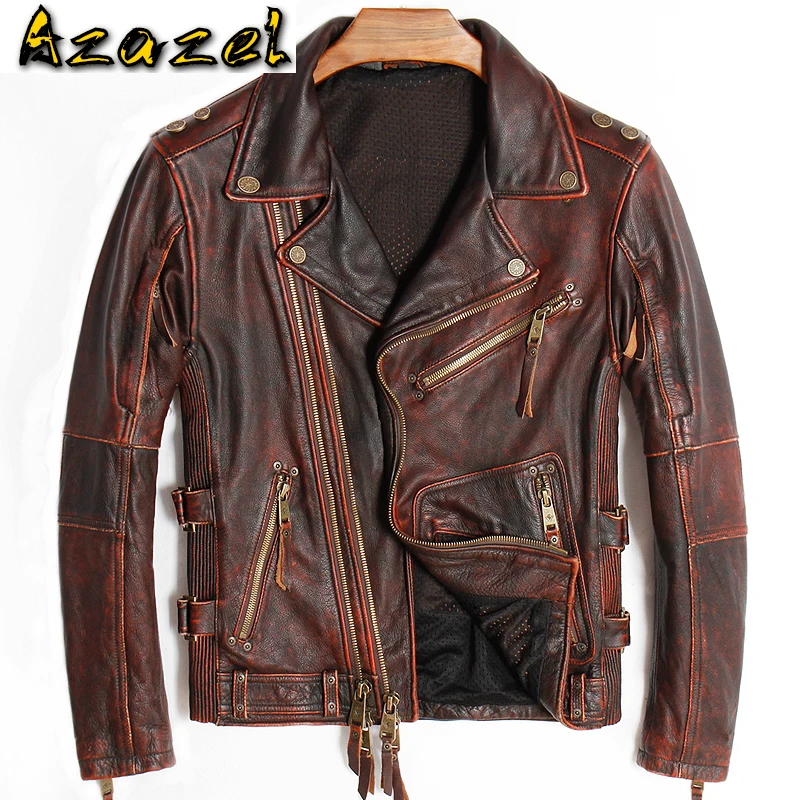 American Street Motorcycle Leather Jacket and Coat For Men In Stock