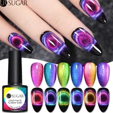 Ur Sugar 9D Galaxy Гель-лак для ногтей с эффектом «кошачий глаз» Хамелеон для использования с магнитом замочить от УФ светодиодный гель лак для ногтей Полупостоянный Маникюр гель лак DIY