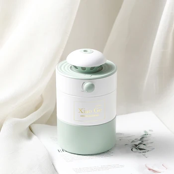 

New USB Mini Humidifier Stepless Adjustment Air Humidifier with Warm Light Diffuser 500ml Large Capacity Desktop Air Purifier