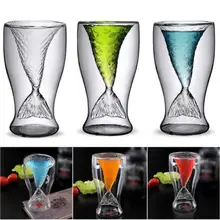 100 мл Коктейльная чашка Русалка Новинка Хрустальная Двойная Стенка Прозрачная стеклянная чашка термостойкая Русалка виски Коктейльная кружка чашки