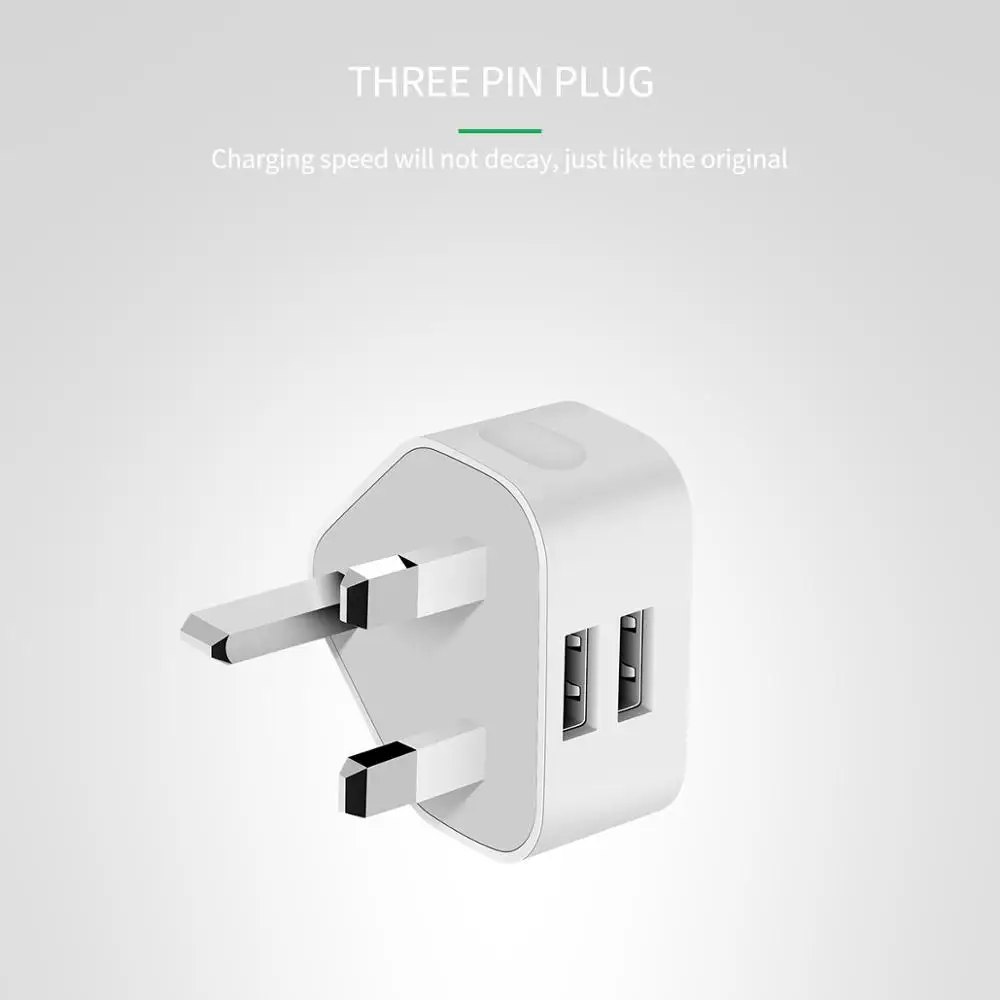 Универсальное сетевое зарядное устройство KOOYUTA с 3 USB портами и вилкой Стандарта