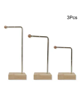 

3PCS/Set Jewelry Display Stands Hanging Jewelry Organizers Table Top Necklace Holders Earring Holders Containers #4W