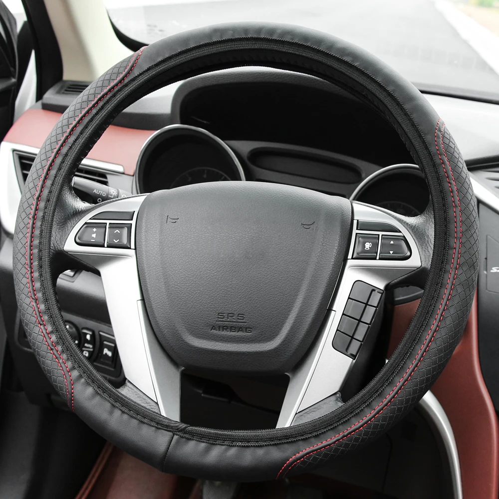 Universal Leder Auto Lenkrad Abdeckung Auto-styling Für Ford Focus