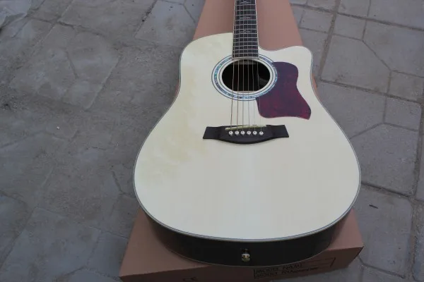

Free Shipping China guitar factory custom New Acoustic guitar Natural hai4 310
