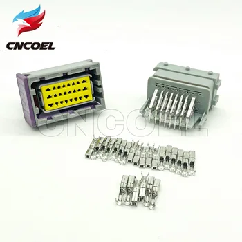 

24 pin ecu automotive male and female connector 211PC249S80005 HCCPHPE24BKA90F