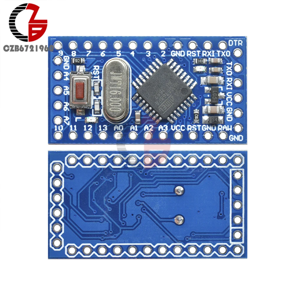 10 шт. Pro мини Atmega168 мини ATMEGA168 кварцевый генератор совета Модуль 16 м 5 В для Arduino Nano заменить Atmega328 Лидер продаж