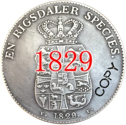 Дания 13 копия монет - Цвет: 1829